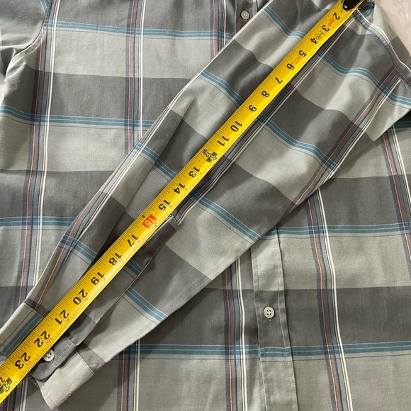 Polo Ralph Lauren Men's Size 20 Blue Grey L/S Button Down Shirt Small Pony - Picture 4 of 9